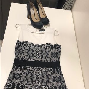 🌹White Tank with Black Lace